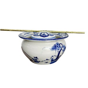 Điếu bát men trắng Câu Cá Lã Vọng