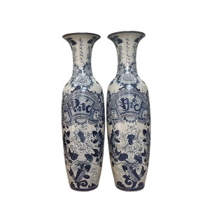 Lọ lộc bình Bát Tràng men rạn Đức Phúc 1m4