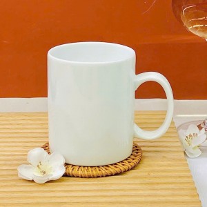 Ly sứ men trắng dáng trụ C