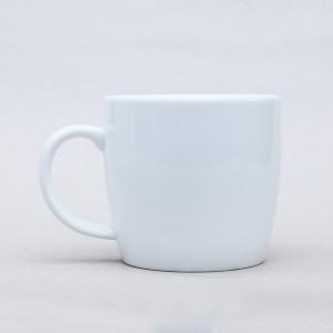 Ly sứ trắng dáng bầu đế cắt