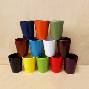 Ly sứ dáng vát không quai đầy đủ các màu